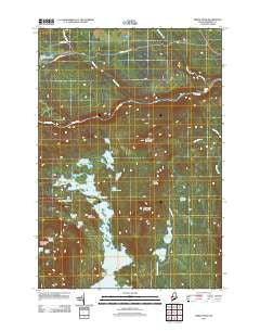 Pierce Pond Maine Historical topographic map, 1:24000 scale, 7.5 X 7.5 Minute, Year 2011