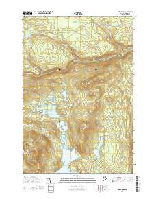 Pierce Pond Maine Current topographic map, 1:24000 scale, 7.5 X 7.5 Minute, Year 2014