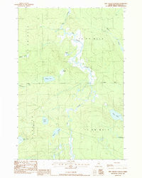 Pine Stream Flowage Maine Historical topographic map, 1:24000 scale, 7.5 X 7.5 Minute, Year 1988