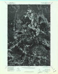 Pine Stream Flowage Maine Historical topographic map, 1:24000 scale, 7.5 X 7.5 Minute, Year 1977