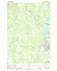 Pittsfield Maine Historical topographic map, 1:24000 scale, 7.5 X 7.5 Minute, Year 1982