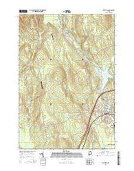 Pittsfield Maine Current topographic map, 1:24000 scale, 7.5 X 7.5 Minute, Year 2014