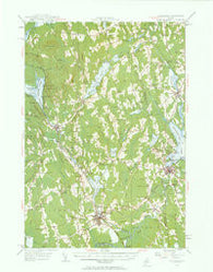 Pittsfield Maine Historical topographic map, 1:62500 scale, 15 X 15 Minute, Year 1955