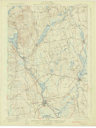 Pittsfield Maine Historical topographic map, 1:62500 scale, 15 X 15 Minute, Year 1933