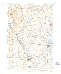 Pittsfield Maine Historical topographic map, 1:62500 scale, 15 X 15 Minute, Year 1932