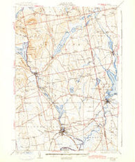 Pittsfield Maine Historical topographic map, 1:62500 scale, 15 X 15 Minute, Year 1932