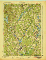 Pittsfield Maine Historical topographic map, 1:62500 scale, 15 X 15 Minute, Year 1933