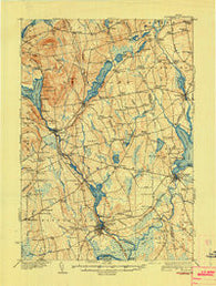 Pittsfield Maine Historical topographic map, 1:62500 scale, 15 X 15 Minute, Year 1932