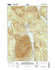 Pleasant Mountain Maine Current topographic map, 1:24000 scale, 7.5 X 7.5 Minute, Year 2014
