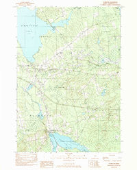 Plymouth Maine Historical topographic map, 1:24000 scale, 7.5 X 7.5 Minute, Year 1982