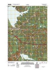 Plymouth Maine Historical topographic map, 1:24000 scale, 7.5 X 7.5 Minute, Year 2011