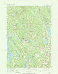 Poland Maine Historical topographic map, 1:62500 scale, 15 X 15 Minute, Year 1956