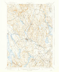 Poland Maine Historical topographic map, 1:62500 scale, 15 X 15 Minute, Year 1908