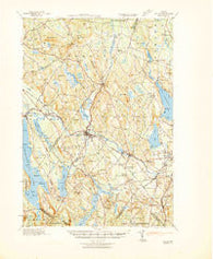 Poland Maine Historical topographic map, 1:62500 scale, 15 X 15 Minute, Year 1942