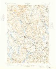 Poland Maine Historical topographic map, 1:62500 scale, 15 X 15 Minute, Year 1908