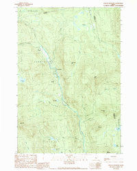 Poplar Mountain Maine Historical topographic map, 1:24000 scale, 7.5 X 7.5 Minute, Year 1989