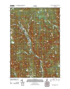 Poplar Mountain Maine Historical topographic map, 1:24000 scale, 7.5 X 7.5 Minute, Year 2011