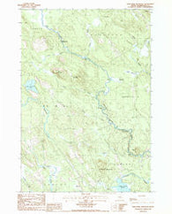 Porcupine Mountain Maine Historical topographic map, 1:24000 scale, 7.5 X 7.5 Minute, Year 1987