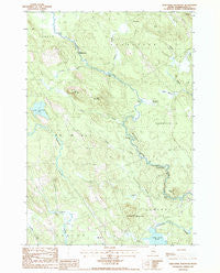 Porcupine Mountain Maine Historical topographic map, 1:24000 scale, 7.5 X 7.5 Minute, Year 1987