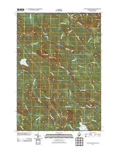 Porcupine Mountain Maine Historical topographic map, 1:24000 scale, 7.5 X 7.5 Minute, Year 2011