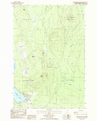 Portage Lake East Maine Historical topographic map, 1:24000 scale, 7.5 X 7.5 Minute, Year 1986