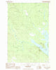 Portage Lake West Maine Historical topographic map, 1:24000 scale, 7.5 X 7.5 Minute, Year 1986