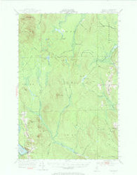 Portage Maine Historical topographic map, 1:62500 scale, 15 X 15 Minute, Year 1953