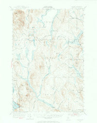 Portage Maine Historical topographic map, 1:62500 scale, 15 X 15 Minute, Year 1953