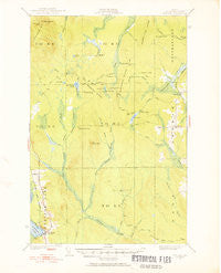 Portage Maine Historical topographic map, 1:62500 scale, 15 X 15 Minute, Year 1929