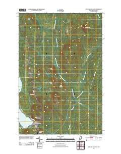 Portage Lake East Maine Historical topographic map, 1:24000 scale, 7.5 X 7.5 Minute, Year 2011