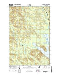 Portage Lake West Maine Current topographic map, 1:24000 scale, 7.5 X 7.5 Minute, Year 2014
