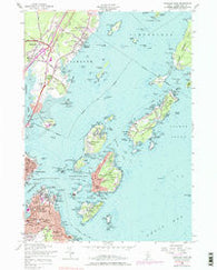 Portland East Maine Historical topographic map, 1:24000 scale, 7.5 X 7.5 Minute, Year 1956