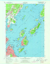 Portland East Maine Historical topographic map, 1:24000 scale, 7.5 X 7.5 Minute, Year 1956