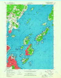 Portland East Maine Historical topographic map, 1:24000 scale, 7.5 X 7.5 Minute, Year 1956
