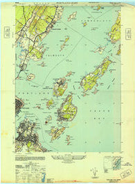 Portland East Maine Historical topographic map, 1:24000 scale, 7.5 X 7.5 Minute, Year 1944
