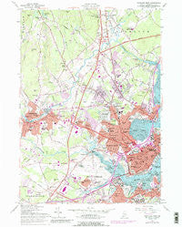 Portland West Maine Historical topographic map, 1:24000 scale, 7.5 X 7.5 Minute, Year 1956
