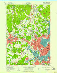 Portland West Maine Historical topographic map, 1:24000 scale, 7.5 X 7.5 Minute, Year 1956