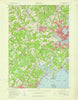 Portland Maine Historical topographic map, 1:62500 scale, 15 X 15 Minute, Year 1957