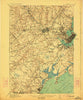Portland Maine Historical topographic map, 1:62500 scale, 15 X 15 Minute, Year 1916