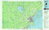Portland Maine Historical topographic map, 1:100000 scale, 30 X 60 Minute, Year 1985