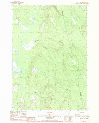 Potter Hill Maine Historical topographic map, 1:24000 scale, 7.5 X 7.5 Minute, Year 1988