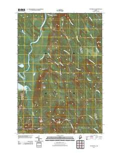Potter Hill Maine Historical topographic map, 1:24000 scale, 7.5 X 7.5 Minute, Year 2011
