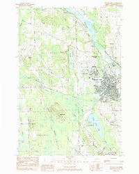 Presque Isle Maine Historical topographic map, 1:24000 scale, 7.5 X 7.5 Minute, Year 1984
