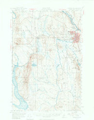 Presque Isle Maine Historical topographic map, 1:62500 scale, 15 X 15 Minute, Year 1953