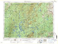 Presque Isle Maine Historical topographic map, 1:250000 scale, 1 X 2 Degree, Year 1958