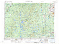 Presque Isle Maine Historical topographic map, 1:250000 scale, 1 X 2 Degree, Year 1960