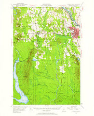 Presque Isle Maine Historical topographic map, 1:62500 scale, 15 X 15 Minute, Year 1953
