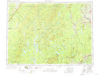Presque Isle Maine Historical topographic map, 1:250000 scale, 1 X 2 Degree, Year 1954