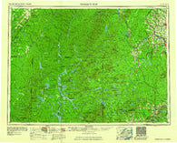 Presque Isle Maine Historical topographic map, 1:250000 scale, 1 X 2 Degree, Year 1960