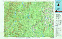Presque Isle Maine Historical topographic map, 1:100000 scale, 30 X 60 Minute, Year 1994